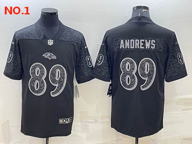 Men's Baltimore Ravens 89 Mark Andrews Jersey NO.1;